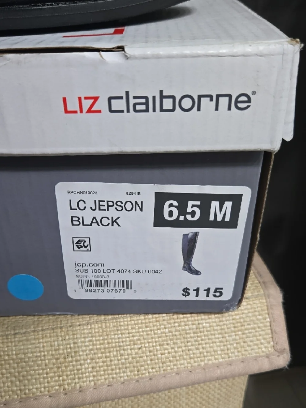 SALE! Liz Claiborne Black Over-the-Knee Buckle Riding Boots